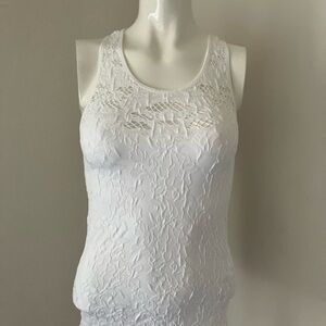 Chic White Lace Tank Top